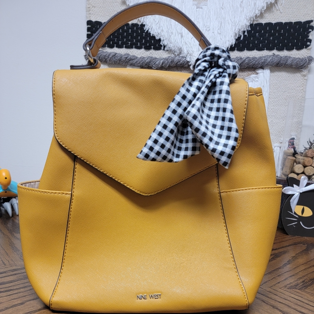 Nine West Mustard Backpack